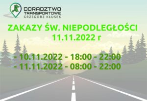 Read more about the article Zakazy 11 Listopada Święto Niepodległości